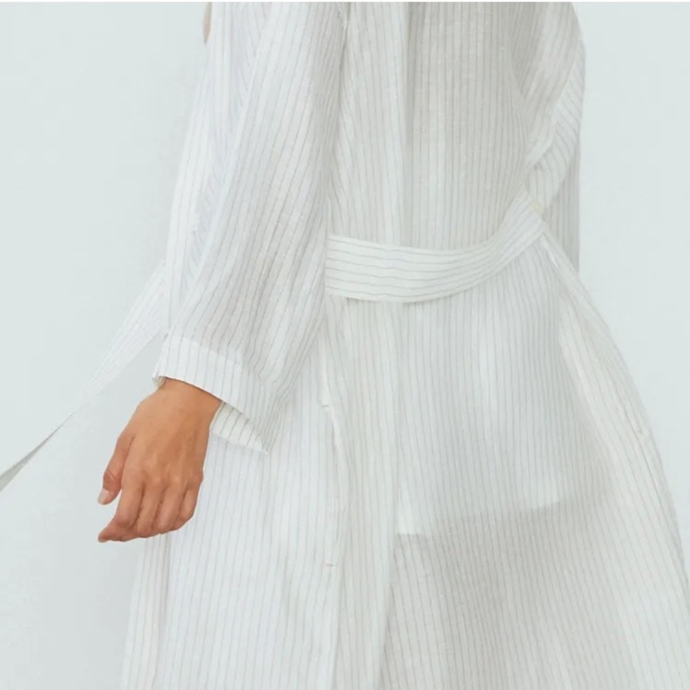 NEW Lunya resort linen silk robe - Picture 8 of 12